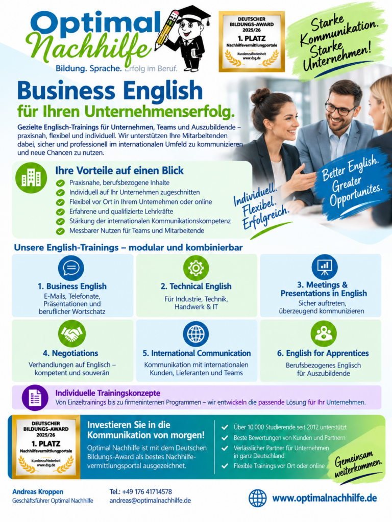 Business English für Unternehmen