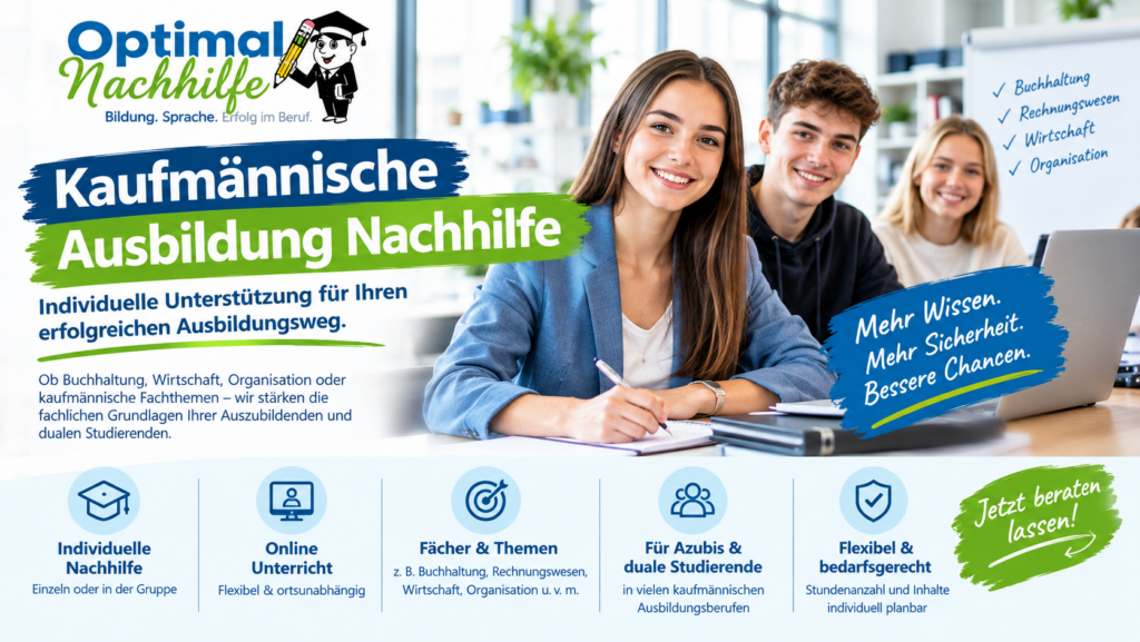 Nachhilfe für Kaufmännische Ausbildung